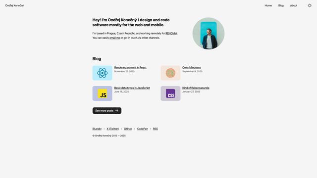 Screenshot of Ondřej Konečný