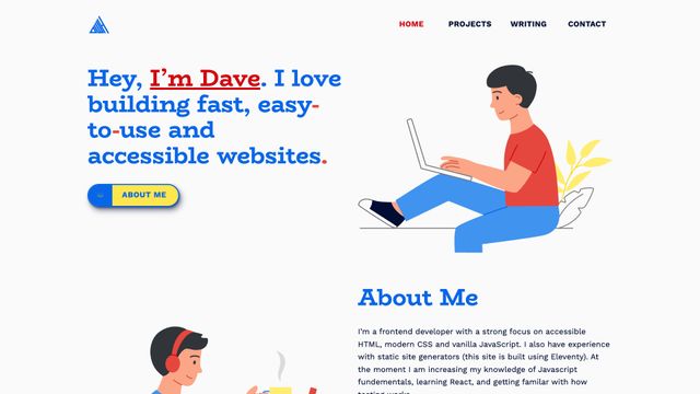 Screenshot of Home - Dave Henson