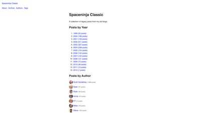 Screenshot of Spaceninja Classic