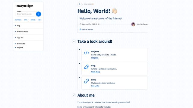 Screenshot of Hello, World! 👋🏻