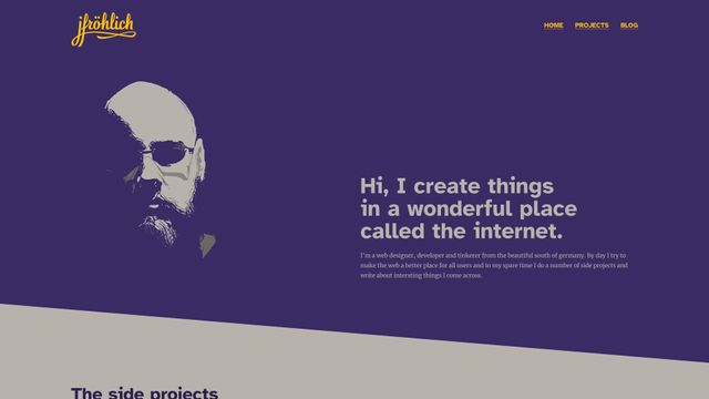 Screenshot of jfröhlich — Web designer and developer