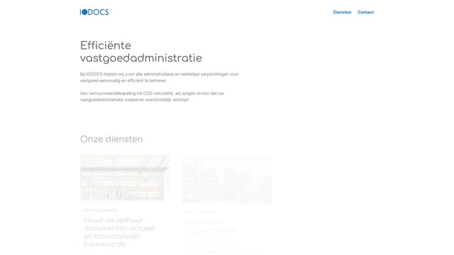 Screenshot of Efficiënte vastgoedadministratie | IODOCS
