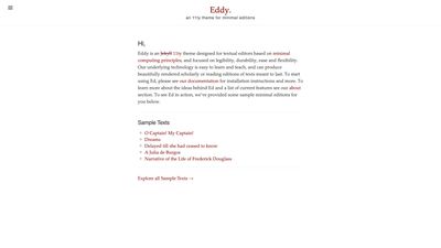 Screenshot of Eddy