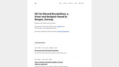 Screenshot of Håvard Brynjulfsen