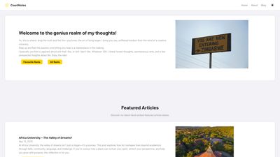 Screenshot of CourtNotes