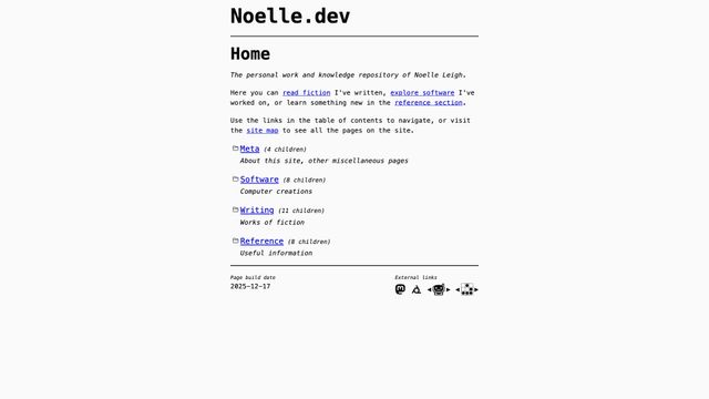 Screenshot of Home | Noelle.dev
