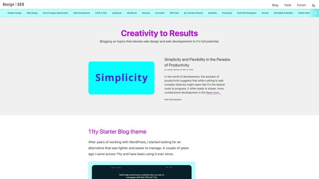 Screenshot of Design 2 SEO - Tips, Tools, and Techniques on Web Design