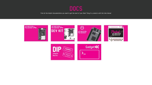 Screenshot of Next Thing Co. Docs