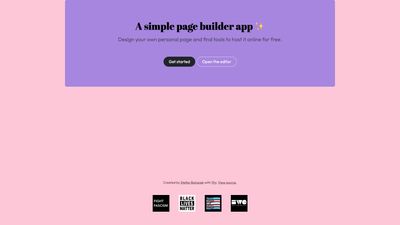 Screenshot of A simple page builder app