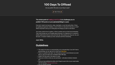 Screenshot of 100 Days To Offload
