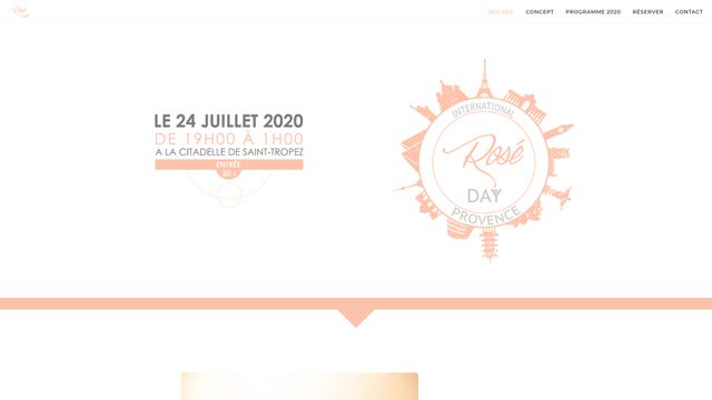 Screenshot of International Rosé Day - International Rosé Day