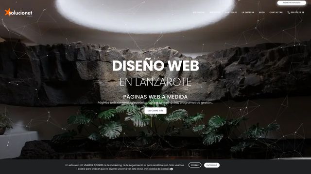 Screenshot of Diseño de páginas web en Lanzarote ⭐ SOLUCIONET🥇