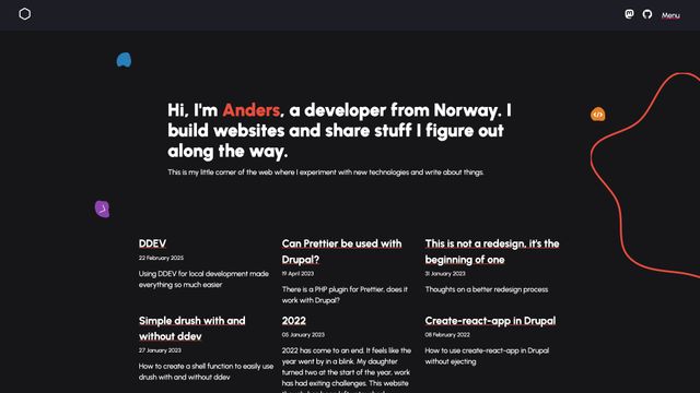 Screenshot of Andeers.com