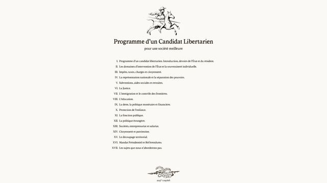Screenshot of liberté Programme