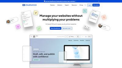 Screenshot of cloudcannon