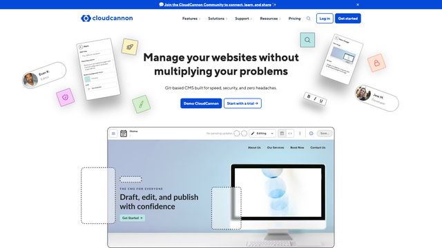 Screenshot of A CMS that scales with you | CloudCannon