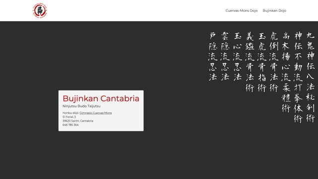 Screenshot of Ninjutsu Budo Taijutsu :: Bujinkan Cantabria