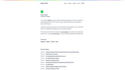 Screenshot of Stefan Zweifel