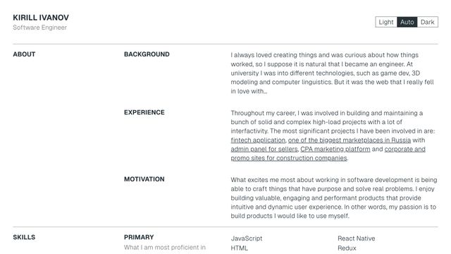 Screenshot of Kirill Ivanov