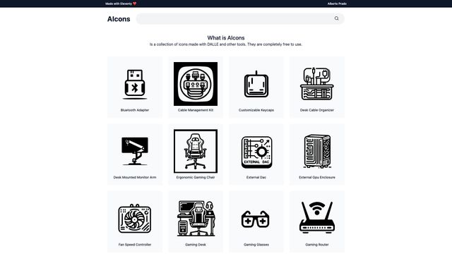 Screenshot of AIcons by ALPRADO