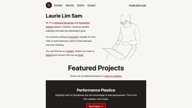 Screenshot of Laurie Lim Sam